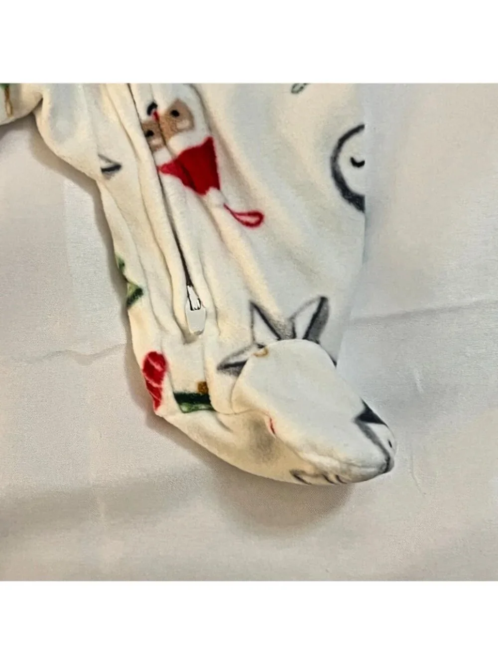 Carters Just One You Footed Santa Penguin 2 Way Zipper Sleep Play Sz 9M NWT